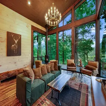 A tree house inspired modern rustic home