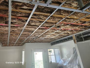 Photos by Nikel Drywall Corp #1 Remover cielos acusticos y cambiar la insolacion ,