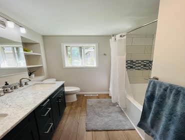 Home Remodel Pinnacle Maintenance Group has developed remodeling to be a premier experience in the Puget Sound region. This guest bathroom is one of th