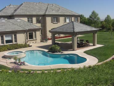 New Project 1 Pleasanton, Ca. Cabana & Pool House. Pool by Riviera Pools Danville, Ca.