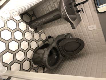 Hoboken Geometric Guest Bathroom