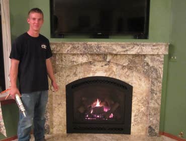Travertine Mantle