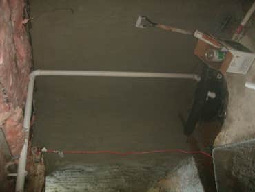 Stephanie Gates Columbia Pa roughcasted her wall, put 68 ft of system and one zoeller pumping station.