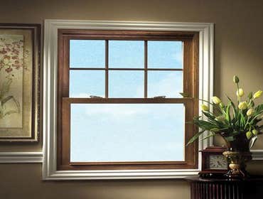 Wood Grain Vinyl Windows