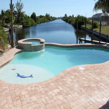 Cape Coral Recent Job Pool Spa custom pool in NW Cape