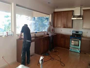 Kitchen Remodel/ Basement paint prep Total kitchen remodel and basement paint preperation.