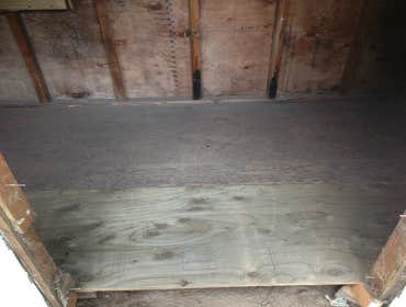 New floor installed in shed