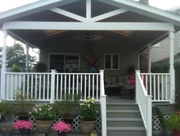 New Overhang on Porch