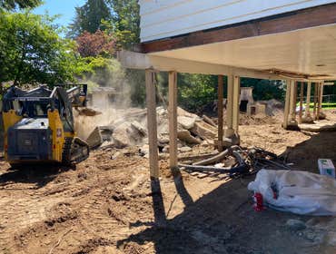 Photos by Supremax Construction LLC #3 Old pool demolition.