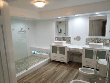 Open Concept Modern Bathroom