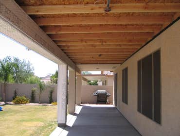 Patio Extention Extend 14' x 10 Patio to 50' x 10 - Framing - Roofing - Electrical - Drywall - Paint