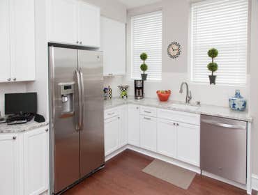 Gold Coast Kitchen Remodel Existing configuration of a kitchen - new cabinetry and backsplash