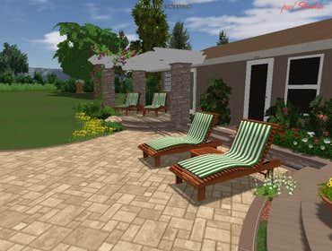 Saratoga California, rear yard grading challenge, and existing pool enhancement Grading around existing swimming pool allowed rain to collect in the po