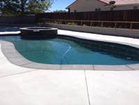 Pool and Spa Raised back wall