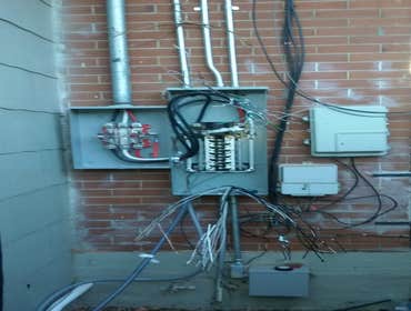 Power lines to mast HVAC/R*Plumbing*Electric