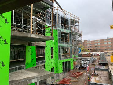 Frasier Meadows New Construction apartments for senior living. Hutton partnered with Pinkard Construction