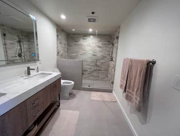 Burlingame Interior Remodel Interior remodel including a complete kitchen remodel, guest bathroom remodel, and master bathroom remodel
