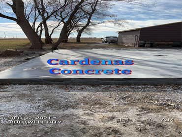 Photos by Cardenas Concrete #2 Foundation with rebar, thicken edges 6 inches thick with drain in the middle. 24x30
