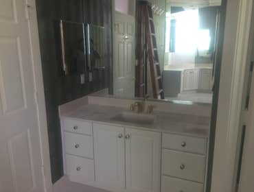 Master Bath Vanity Before