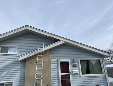 Photos by Top Property Restoration Inc #4 Replace missing aluminum fascia
