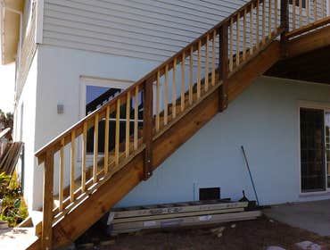Custom Deck in Hernando Beach,FL This was a delight working first of all with the home-owner, who had to wait patiently 8 weeks long for the Hernando C