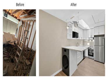 ADU before and after