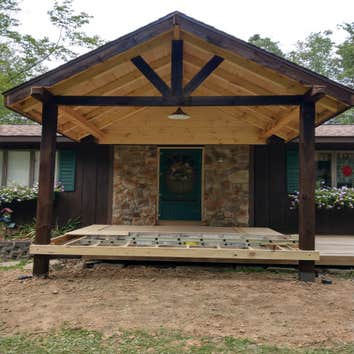 Rustic porch