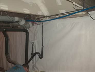 Basement Waterproofing Homeowners of an Oakmont PA residency had water infiltration in their unfinished basement. Water was coming in along the stone 