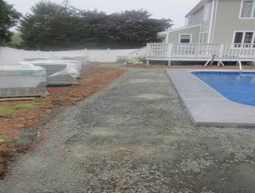 Photos by Dunn Landscape Construction #1 After initial pool installation provide all hardscape including retaining walls, pool deck, walkways and plant