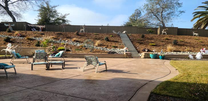 Photos by Milton's Concrete #6 Stamp color concrete, retaining wall with colomns