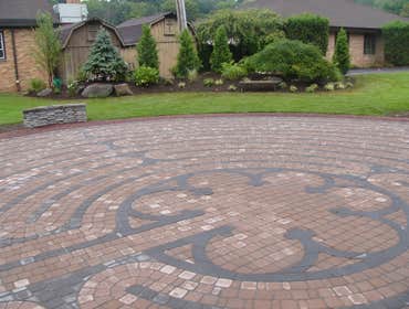 Upper Saddle River Paver Labyrinth The Church of The Presentation in Upper Saddle River, NJ had us Design a Labyrinth and install it on the Property.