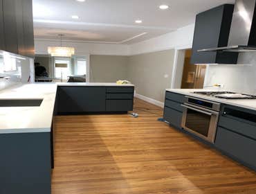 Navy Blue Small Kitchen