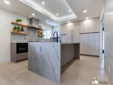 San Jose Full Home Remodeling Home remodeling including, Custom made Kitchen cabinets, Natural stone installation, European hardwood floors, Accent TV 