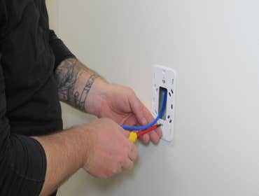 Access card reader installation