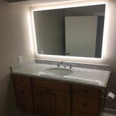 Backlit mirror
