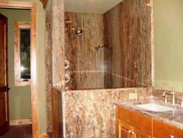 Mountain Lake Cottage On the quiet and calm shores of Echo Lake sets a Masterpiece of a home. The cottage comprises the use of large rough sawn fir ti