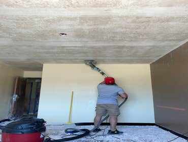Photos by Baez Residential Repair LLC #2 Restoration of the texture in corridor and rooms, apply compound, texture and paint