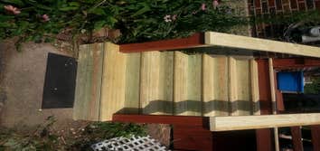 deck stairs completed