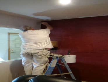 Interior Accent Wall, 1st Coat
