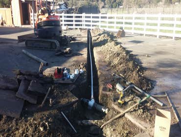 sewer tie in