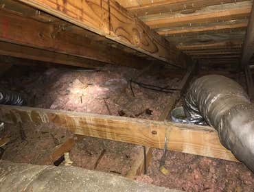Attic Before Removal (J1029)