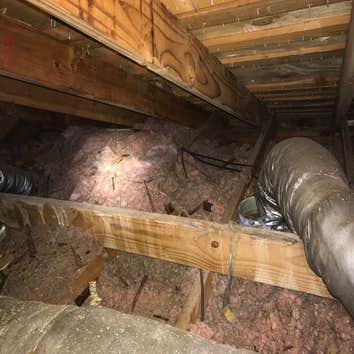 Attic Before Removal (J1029)