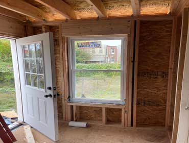 Photos by Pereira Carpentry LLC #2 thsi addition cost 35k including all material and labor for framing foundation siding roofing