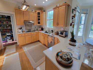 Kitchen Remodel Whole kitchen remodel, including; New countertops, backsplash with above range mosaic, re-finished cabinets, hardware, stovetop, sink a