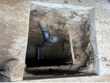 Sewer line spot repair and sewer line replacement. We utilized a video camera to identify the location of a defective sewer line for an apartment build