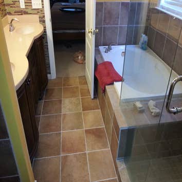 Photo(s) from The Blue Lake Group, LLC. Bathroom Remodel