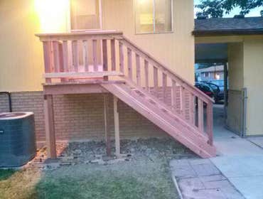small walkout deck