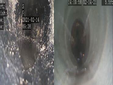 Before and After Pipe Lining