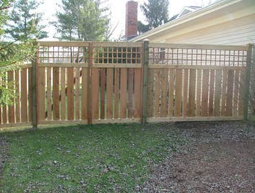 Wood fences