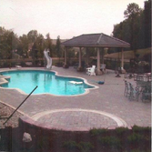 Project photos from Cochenour Concrete 30' X 50' MOUNTAIN POND - BRICK PAVER PATIO